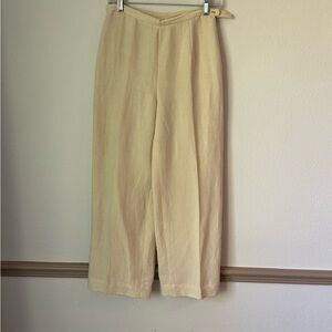 Ann Taylor Cream Wide Leg Pants